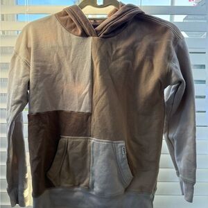Abercrombie & Fitch girls Tan and Cream Hoodie sz 9/10